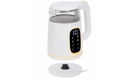 Czajnik elektryczny szklany LED 1,7L 2200W Regulacja temperatury Adler