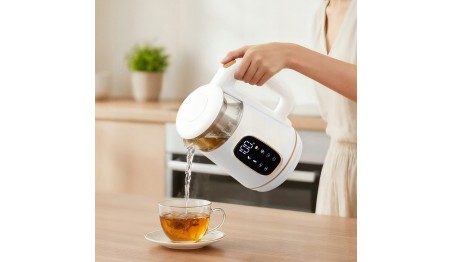 Czajnik elektryczny szklany LED 1,7L 2200W Regulacja temperatury Adler