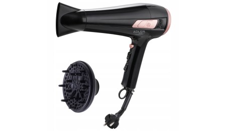 SUSZARKA DO WŁOSOW ZWIJANY PRZEWÓD Adler 2400W + DYFUZOR KONCENTRATOR