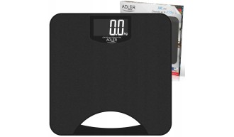 Waga Łazienkowa elektroniczna Duży LCD POMIAR 250kg Czujniki Uchwyt ADLER