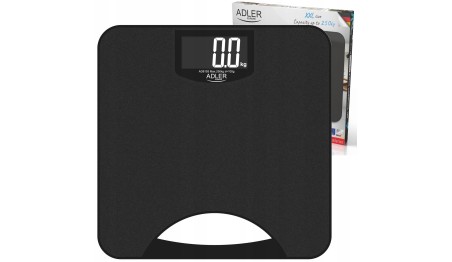 Waga Łazienkowa elektroniczna Duży LCD POMIAR 250kg Czujniki Uchwyt ADLER