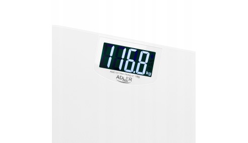Waga Łazienkowa elektroniczna Duży LCD POMIAR 250kg Czujniki Uchwyt ADLER