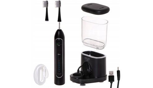 SZCZOTECZKA SONICZNA IRYGATOR DO ZĘBÓW 2w1 USB + 2 KOŃCÓWKI W ETUI ZESTAW