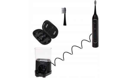 SZCZOTECZKA SONICZNA IRYGATOR DO ZĘBÓW 2w1 USB + 2 KOŃCÓWKI W ETUI ZESTAW