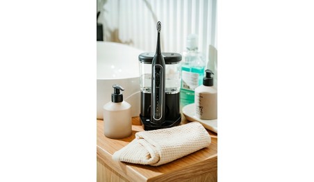 SZCZOTECZKA SONICZNA IRYGATOR DO ZĘBÓW 2w1 USB + 2 KOŃCÓWKI W ETUI ZESTAW