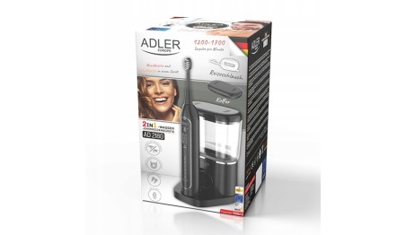 SZCZOTECZKA SONICZNA IRYGATOR DO ZĘBÓW 2w1 USB + 2 KOŃCÓWKI W ETUI ZESTAW