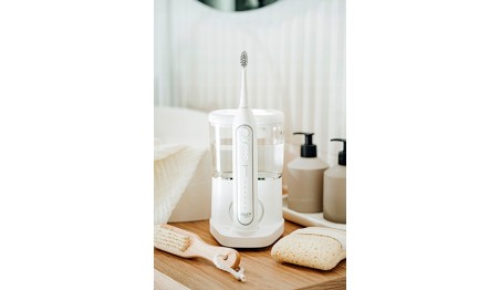 SZCZOTECZKA SONICZNA IRYGATOR DO ZĘBÓW 2w1 USB + 2 KOŃCÓWKI W ETUI ZESTAW