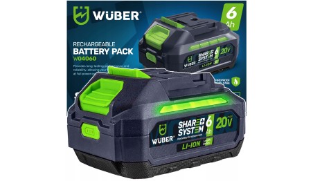 AKUMULATOR BATERIA WUBER SHARE+ SYSTEM LITOWO JONOWY 20 V 6.0 AH WUBER