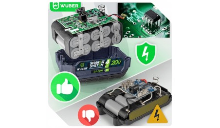 AKUMULATOR BATERIA WUBER SHARE+ SYSTEM LITOWO JONOWY 20 V 4.0 AH WUBER