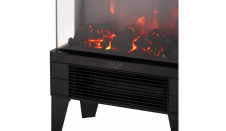 Kominek elektryczny LED z pilotem 3D efekt płomienia 2moce 1000/2000W Timer