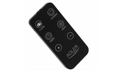 Kominek elektryczny LED z pilotem 3D efekt płomienia 2moce 1000/2000W Timer