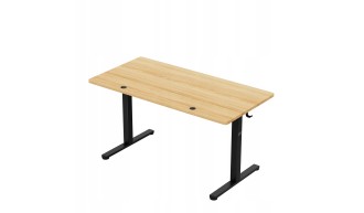 Biurko Elektryczne 140cm Regulowane Pamięć stolik biurowy Leader 7.3 Dąb 2