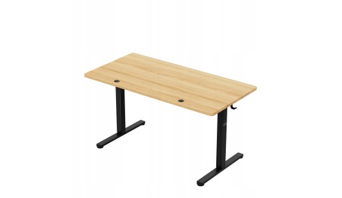 Biurko Elektryczne 140cm Regulowane Pamięć stolik biurowy Leader 7.3 Dąb