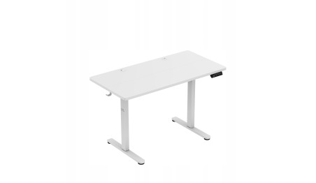 Biurko Elektryczne 120cm Regulowane Pamięć stolik biurowy Leader 6.9 Białe