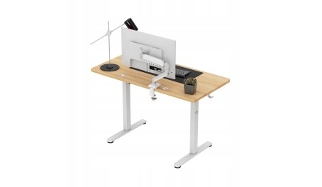 Biurko Elektryczne 120cm Regulowane Pamięć stolik biurowy Leader 6.9 Dąb