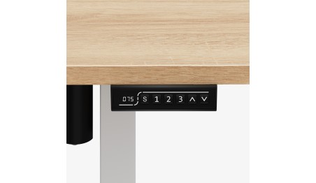 Biurko Elektryczne 120cm Regulowane Pamięć stolik biurowy Leader 6.9 Dąb