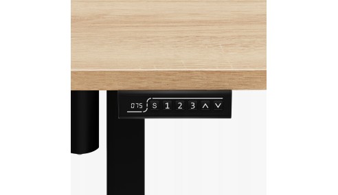 Biurko Elektryczne 120cm Regulowane Pamięć stolik biurowy Leader 6.9 Dąb