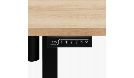 Biurko Elektryczne 120cm Regulowane Pamięć stolik biurowy Leader 6.9 Dąb