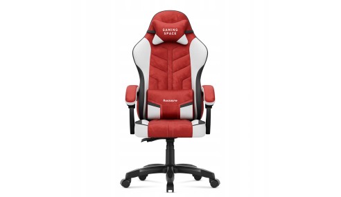 Fotel Gamingowy obrotowy Welurowy Krzesło Gracza Poduszki TILT 140kg HUZARO