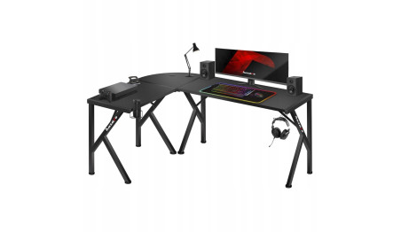 BIURKO GAMINGOWE KOMPUTEROWE NAROŻNE GRACZA HUZARO