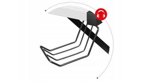 BIURKO GAMINGOWE KOMPUTEROWE NAROŻNE GRACZA HUZARO