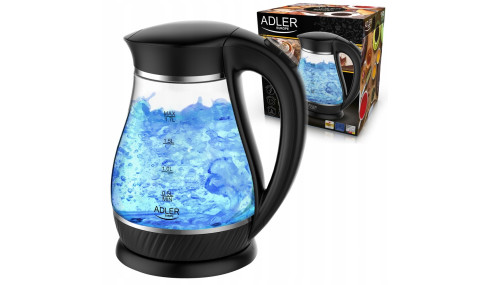 Czajnik elektryczny szklany 1,7L bezprzewodowy