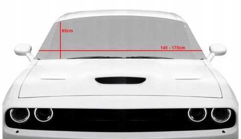 MATA PRZECIWSZRONOWA NA SZYBĘ OSŁONA NA ZIMĘ