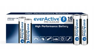 10x Baterie Alkaliczne everActive PRO AAA LR03