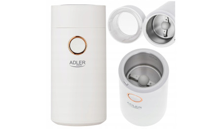 ELEKTRYCZNY MŁYNEK DO KAWY 150W XXL ADLER BIAŁY
