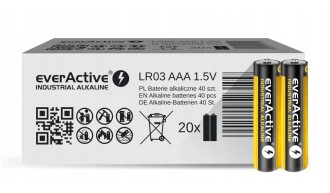 40x baterie alkaliczne Everactive Industrial AAA