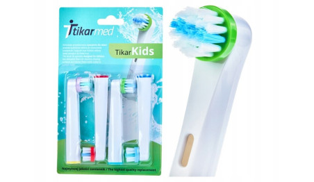 KOŃCÓWKI KIDS DZIECI 4SZT DO SZCZOTECZKI ORAL-B