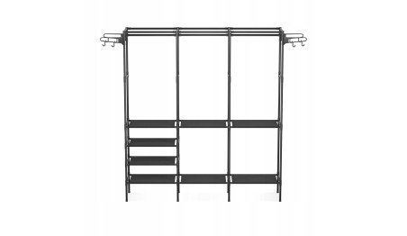 WIESZAK STOJĄCY NA UBRANIA BUTY STOJAK SZAFA METAL