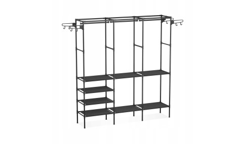 WIESZAK STOJĄCY NA UBRANIA BUTY STOJAK SZAFA METAL