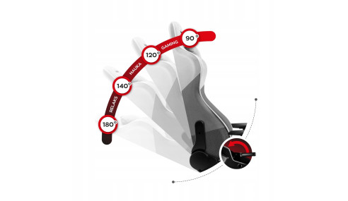 FOTEL GAMINGOWY OBROTOWY BIUROWY KRZESŁO GRACZA