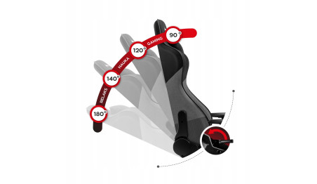 FOTEL GAMINGOWY OBROTOWY BIUROWY KRZESŁO GRACZA