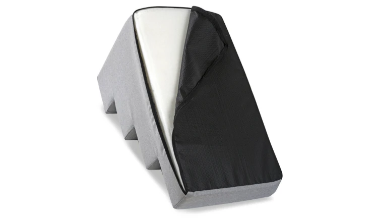 Schody 4 stopniowe rozbieralne, antyslip 60x40x30 cm len szary