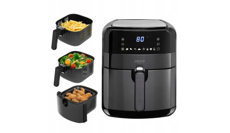 Mocna Frytkownica Beztłuszczowa 5L 2500W Air Fryer Panel Dotykowy Timer