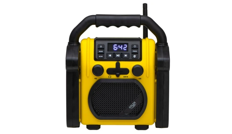 Radio Budowlane Bluetooth IPX 54 Odporne na kurz wodę Przenośne Adler