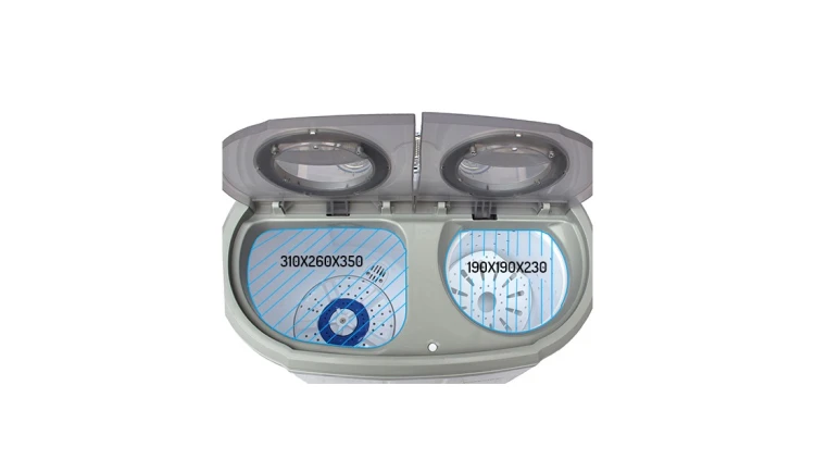 Pralko-wirówka Turystyczna 450W Lekka Podróżna Dwie Komory 3kg Camry