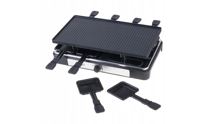 GRILL ELEKTRYCZNY 4w1 Raclette ADLER 1400W 8 osób