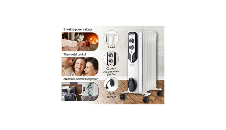 Grzejnik Olejowy 7 żeberek 1500W