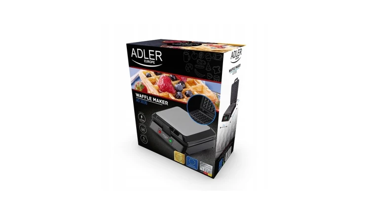 GOFROWNICA 1500W Chrupiące Puszyste Gofry Adler