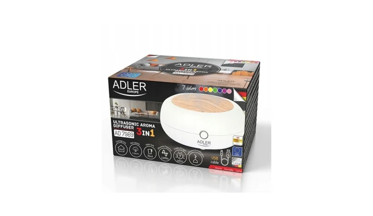 Ultradźwiękowy Dyfuzor Zapachowy USB 3w1 Adler