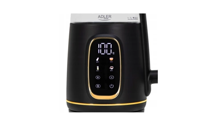 Czajnik elektryczny szklany LED 1,7L 2200W Regulacja temperatury Adler