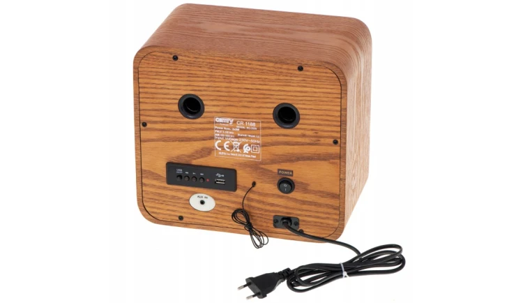RADIO DREWNIANE CR1188 RETRO FM/AM Bluetooth USB