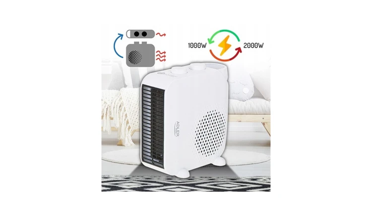 Termowentylator Grzejnik Elektryczny Farelka Biały