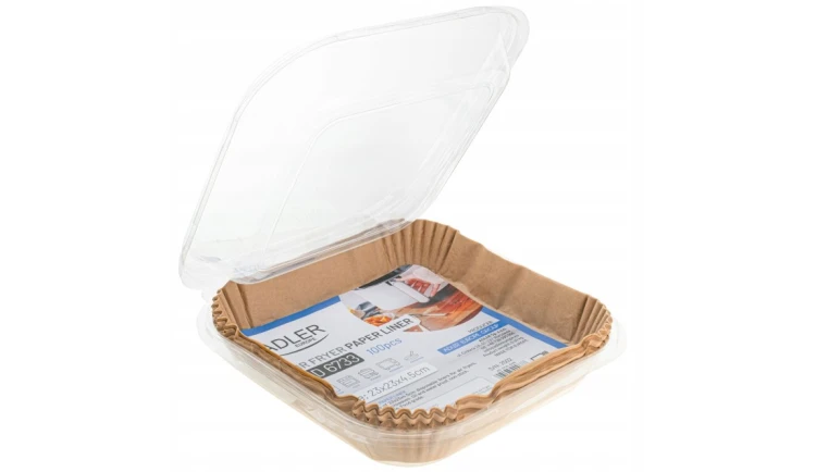 PAPIER do frytkownicy|100 szt.|23 cm|Do 240°C|AIR FRYER WKŁAD BIO