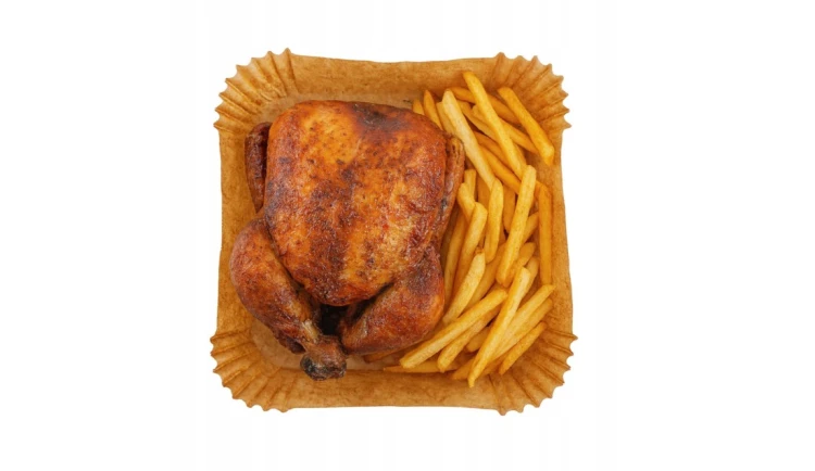 Papierowe wkłady do FRYTKOWNICY PIEKARNIKA 100 szt.|20 cm|AIR FRYER