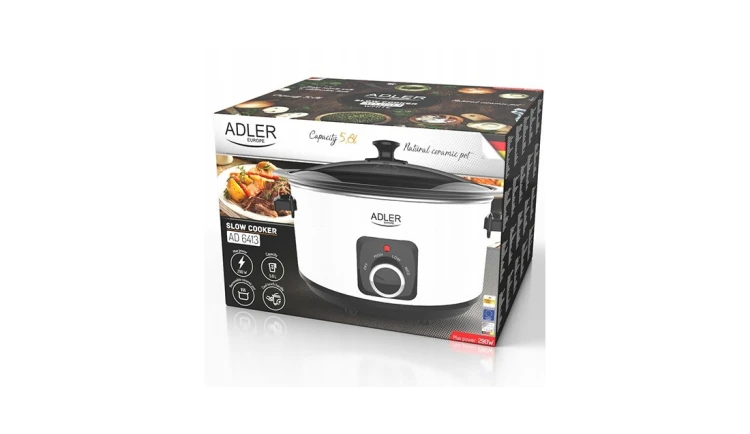 Wolnowar 5,8L Garnek ceramiczny 290W regulacja tmperatury