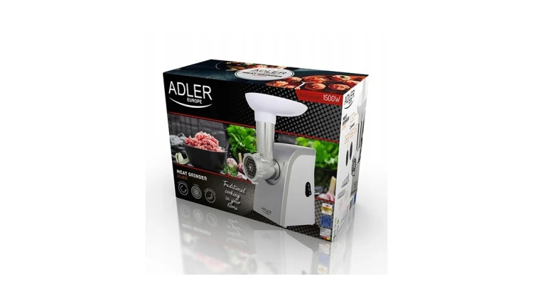MASZYNKA DO MIELENIA MIĘSA 1500W ADLER BIAŁA